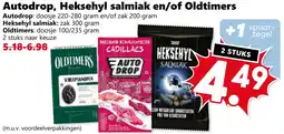 Coop Autodrop, Heksehyl salmiak en, of Oldtimers aanbieding