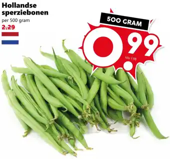Coop Hollandse sperziebonen aanbieding