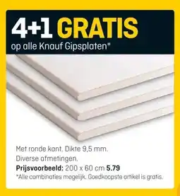 Hubo op alle Knauf Gipsplaten* aanbieding