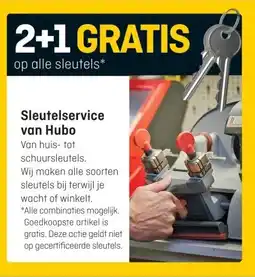 Hubo op alle sleutels* aanbieding