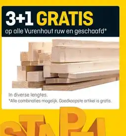 Hubo op alle Vurenhout ruw en geschaafd* aanbieding