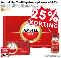 Coop Amstel bier Traditiegetrouw pilsener of 0.0% aanbieding