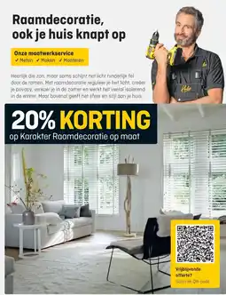 Hubo op Karakter Raamdecoratie op maat aanbieding