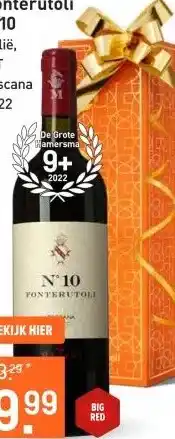 Gall & Gall Mazzei Fonterutoli N.10 75CL aanbieding