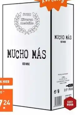 Gall & Gall Mucho Más Tinto Bag in Box 300CL aanbieding