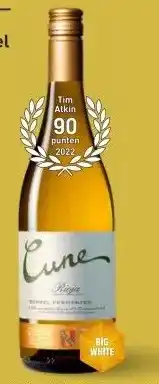 Gall & Gall Cune Rioja Blanco Barrel Fermented 75CL aanbieding