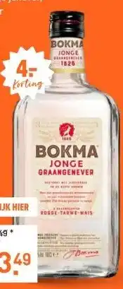 Gall & Gall Bokma Jonge Graanjenever 100CL aanbieding