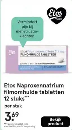 Etos Etos Naproxennatrium filmomhulde tabletten aanbieding