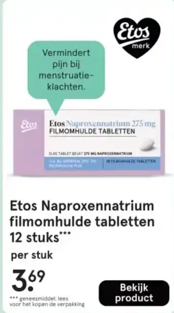 Etos Etos Naproxennatrium filmomhulde tabletten aanbieding