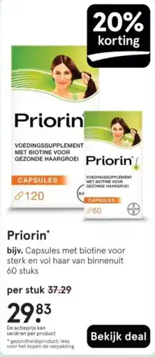 Etos Priorin aanbieding