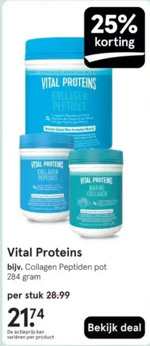 Etos Vital Proteins aanbieding