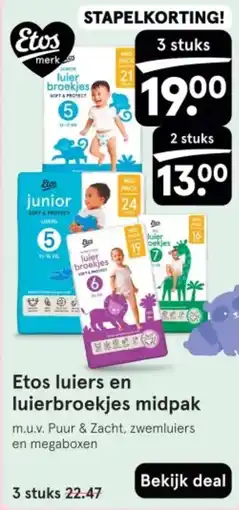 Etos Etos luiers en luierbroekjes midpak aanbieding