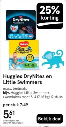 Etos Huggies DryNites en Little Swimmers aanbieding