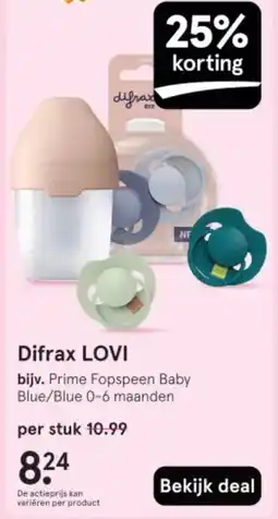 Etos Difrax LOVI aanbieding