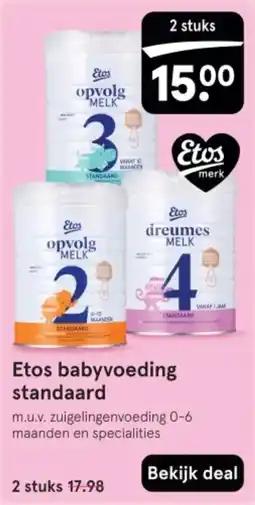 Etos Etos babyvoeding standaard aanbieding