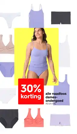 HEMA Alle naadloos dames ondergoed aanbieding
