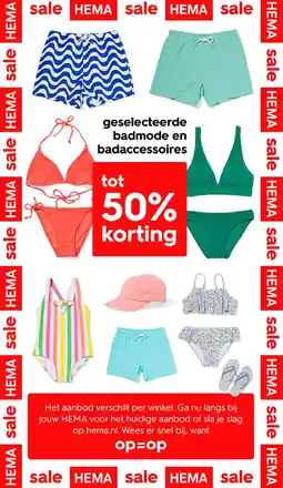 HEMA Geselecteerde badmode en badaccessoires aanbieding