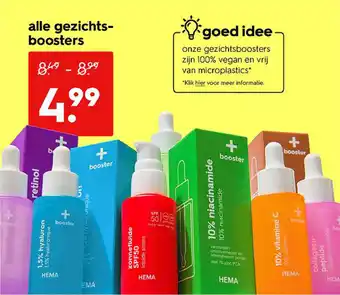 HEMA Alle gezichts boosters aanbieding