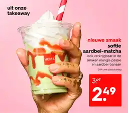 HEMA Softie aardbei matcha aanbieding