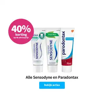 Plein.nl Alle sensodyne en paradontax aanbieding
