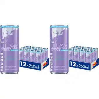 Albert Heijn Red Bull Lilac edition sugarfree 2x 12-pack aanbieding