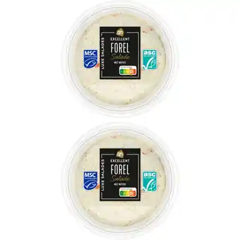 Albert Heijn AH Warm gerookte forelsalade 2-pack aanbieding