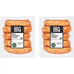 Albert Heijn Hero BBQ worst Zaanlander jalapeno 2-pack aanbieding