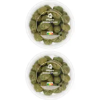 Albert Heijn AH Olijven groene pesto 2-pack aanbieding