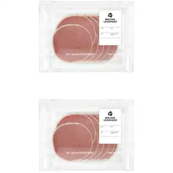 Albert Heijn AH Berliner leverworst 2-pack aanbieding