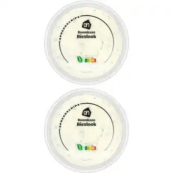 Albert Heijn AH Roomkaas met bieslook 2-pack aanbieding