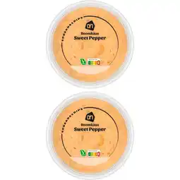 Albert Heijn AH Roomkaas met sweetpepper 2-pack aanbieding