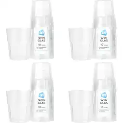 Albert Heijn AH Wijnglas facet 4-pack aanbieding