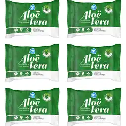 Albert Heijn AH Vochtig toiletpapier aloe vera 6-pack aanbieding