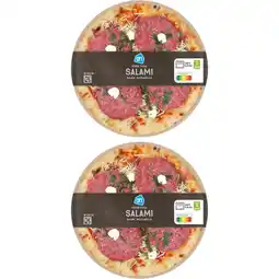 Albert Heijn AH Verse pizza salami 2-pack aanbieding