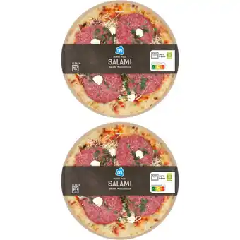 Albert Heijn AH Verse pizza salami 2-pack aanbieding