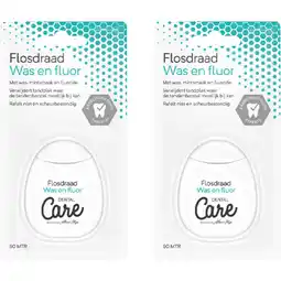 Albert Heijn Care Flossdraad fluor 2-pack aanbieding