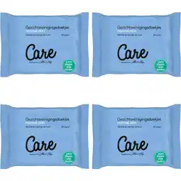 Albert Heijn Care Normal skin gezichtsdoekjes 4-pack aanbieding