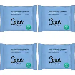 Albert Heijn Care Normal skin gezichtsdoekjes 4-pack aanbieding