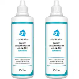 Albert Heijn Care All in one zachte lenzenvloeistof 2-pack aanbieding