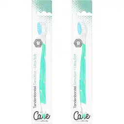 Albert Heijn Care Tandenborstel sensitive 2-pack aanbieding