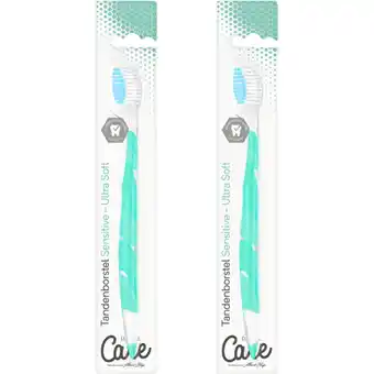 Albert Heijn Care Tandenborstel sensitive 2-pack aanbieding