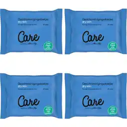 Albert Heijn Care Dry skin gezichtsdoekjes 4-pack aanbieding