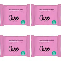 Albert Heijn Care Ultra sensitive gezichtsdoekjes 4-pack aanbieding