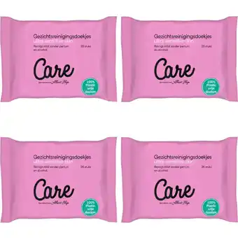 Albert Heijn Care Ultra sensitive gezichtsdoekjes 4-pack aanbieding