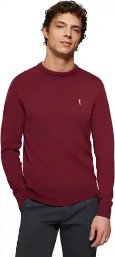 Amazon Polo Club Basic Trui met ronde Hals Heren - Pullover U-Neck 100% Katoen aanbieding