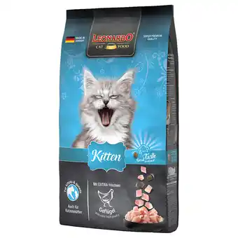 Zooplus 2x7,5kg Kitten Leonardo Katten droogvoer aanbieding