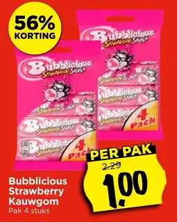 GAMMA Bubblicious Strawberry Kauwgom aanbieding