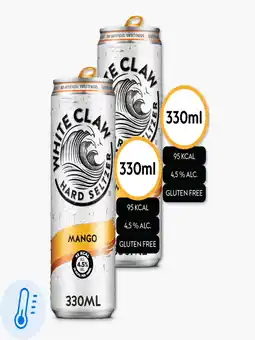 Flink White Claw Mango 4.5% 33cl 2x aanbieding