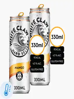 Flink White Claw Mango 4.5% 33cl 2x aanbieding