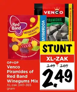 GAMMA Venco Piramides of Red Band Winegums Mix aanbieding